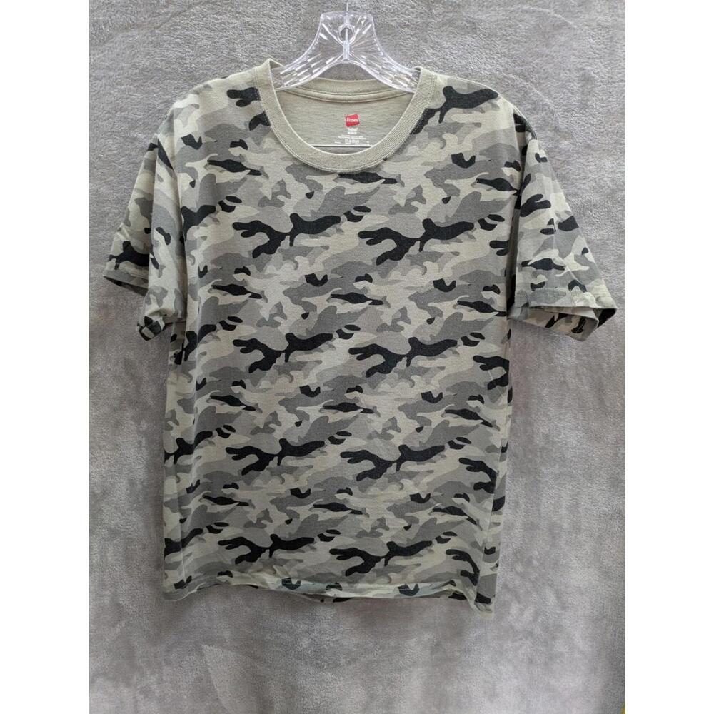 Hanes Camo T-Shirt Unisex Medium Cotton